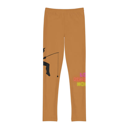 Youth Full-Length Leggings: Fishing Lite Brown