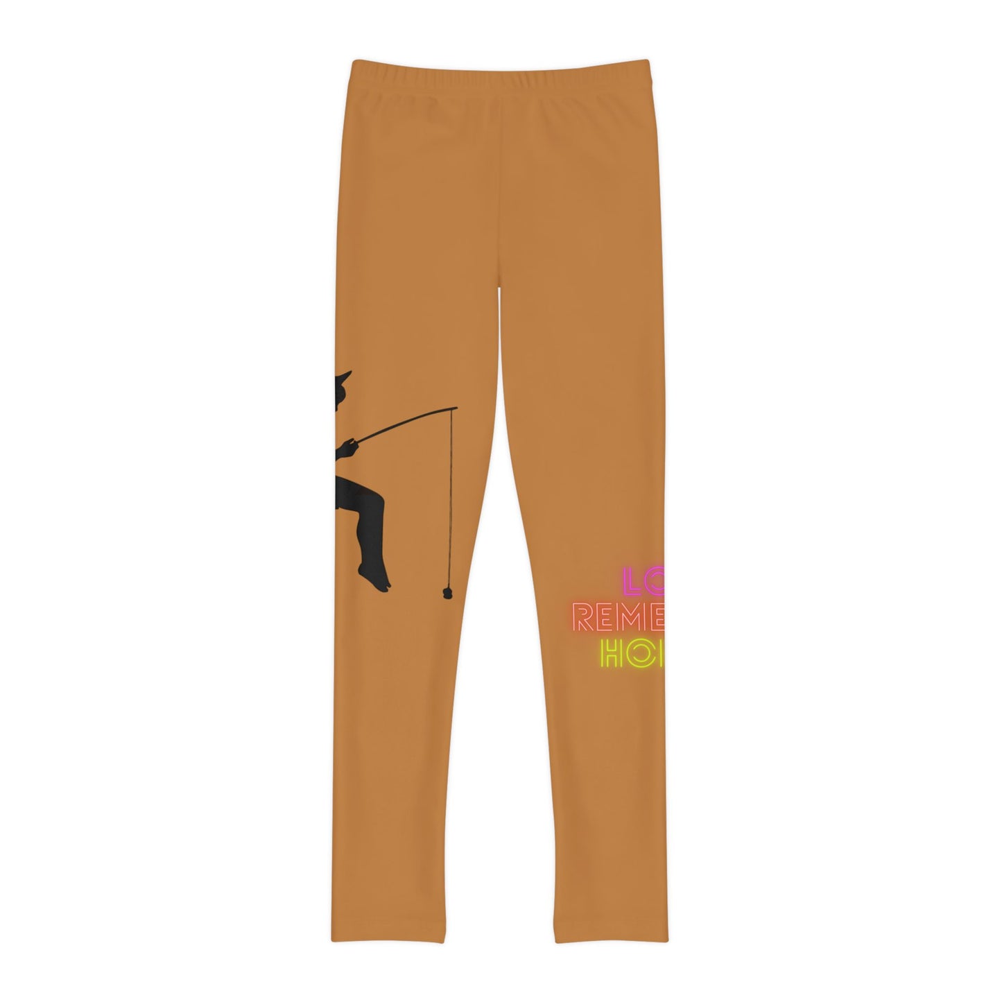 Youth Full-Length Leggings: Fishing Lite Brown