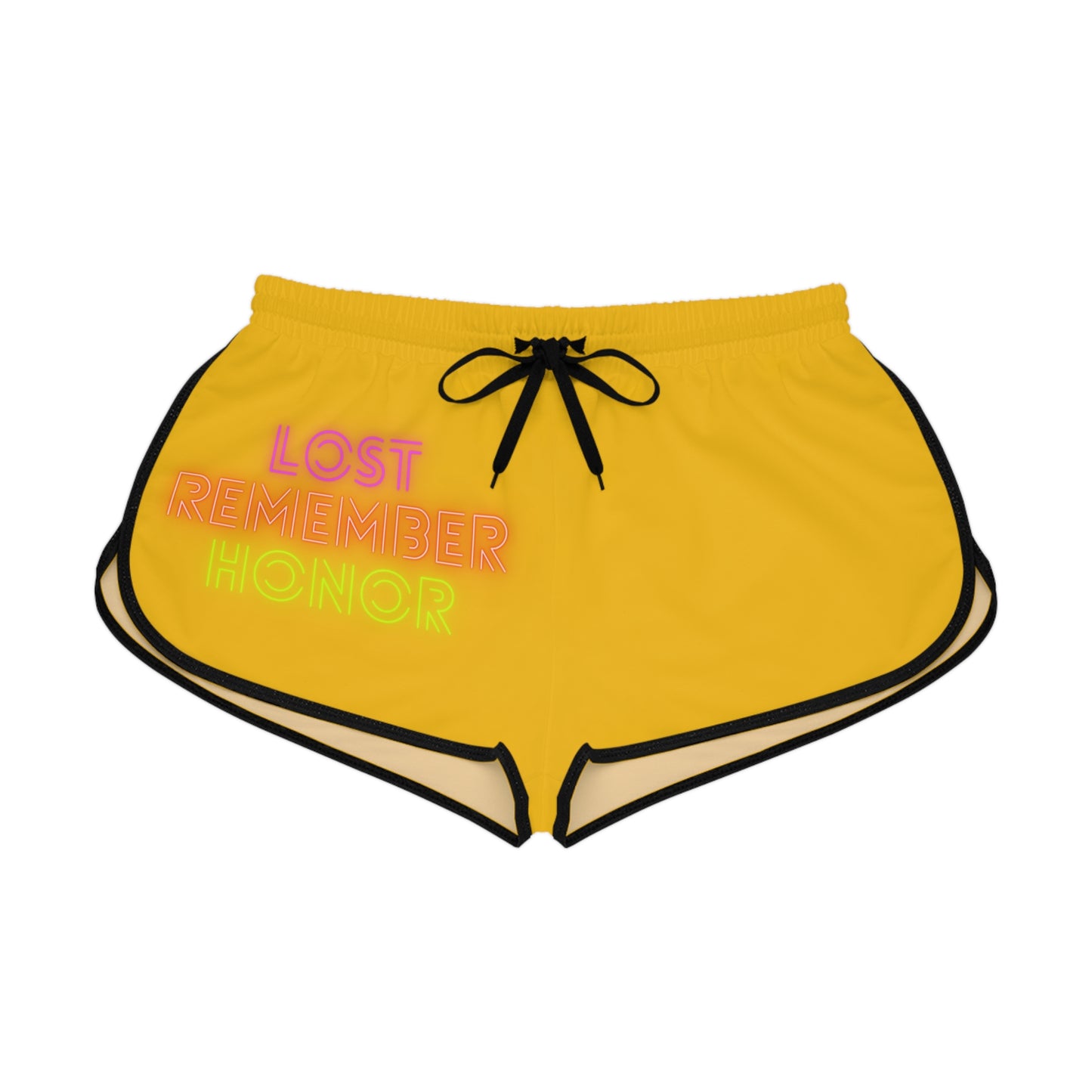 Women's Relaxed Shorts: Lost Remember Honor Yellow