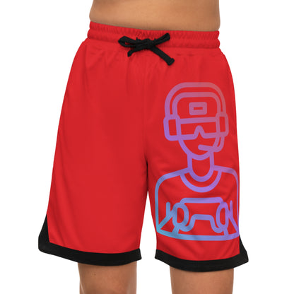 Basketball Rib Shorts: Gaming Red