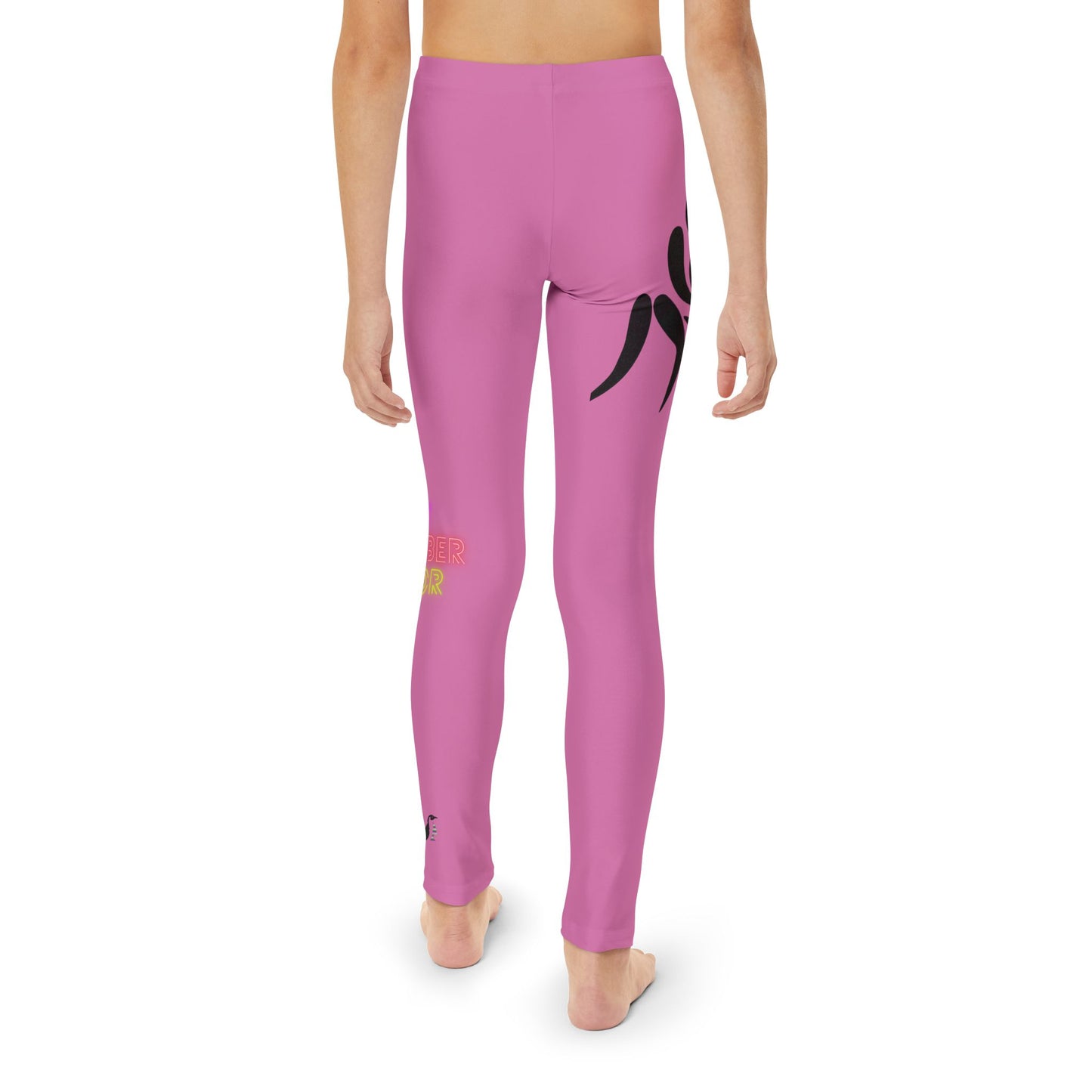 Youth Full-Length Leggings: Wrestling Lite Pink