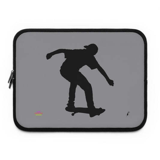 Laptop Sleeve: Skateboarding Grey