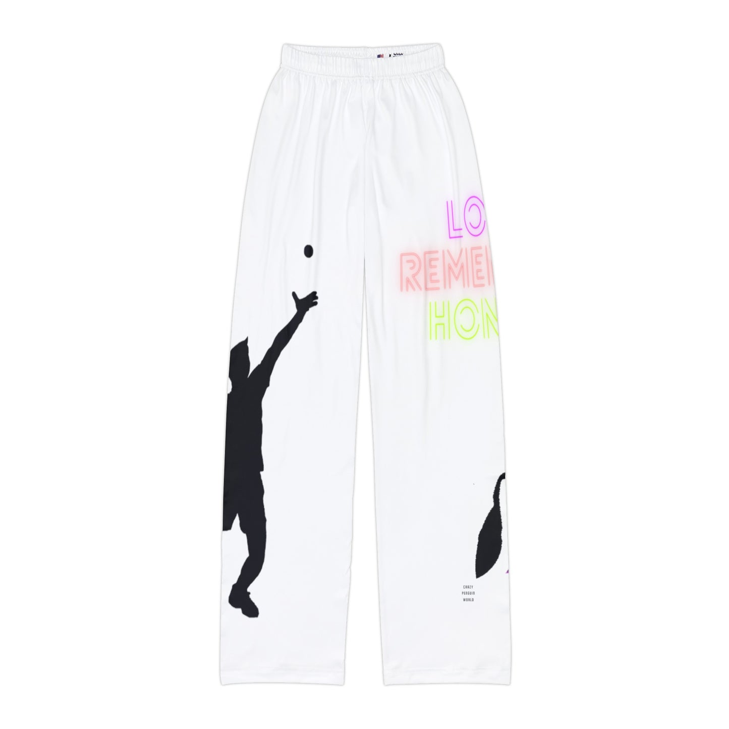 Kids Pajama Pants: Tennis White