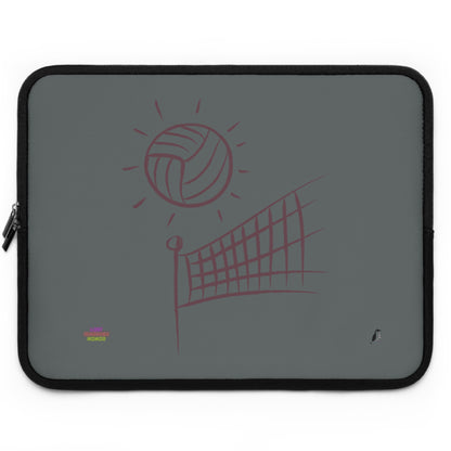 Laptop Sleeve: Volleyball Dark Grey