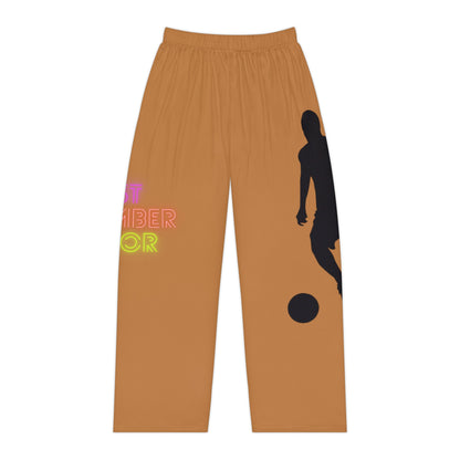 Women's Pajama Pants: Soccer Lite Brown