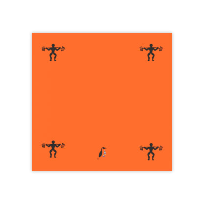 Post-it® Note Pads: Weightlifting Orange