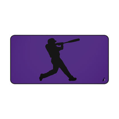 Desk Mat: Baseball Purple