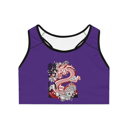 Sports Bra: Dragons Purple