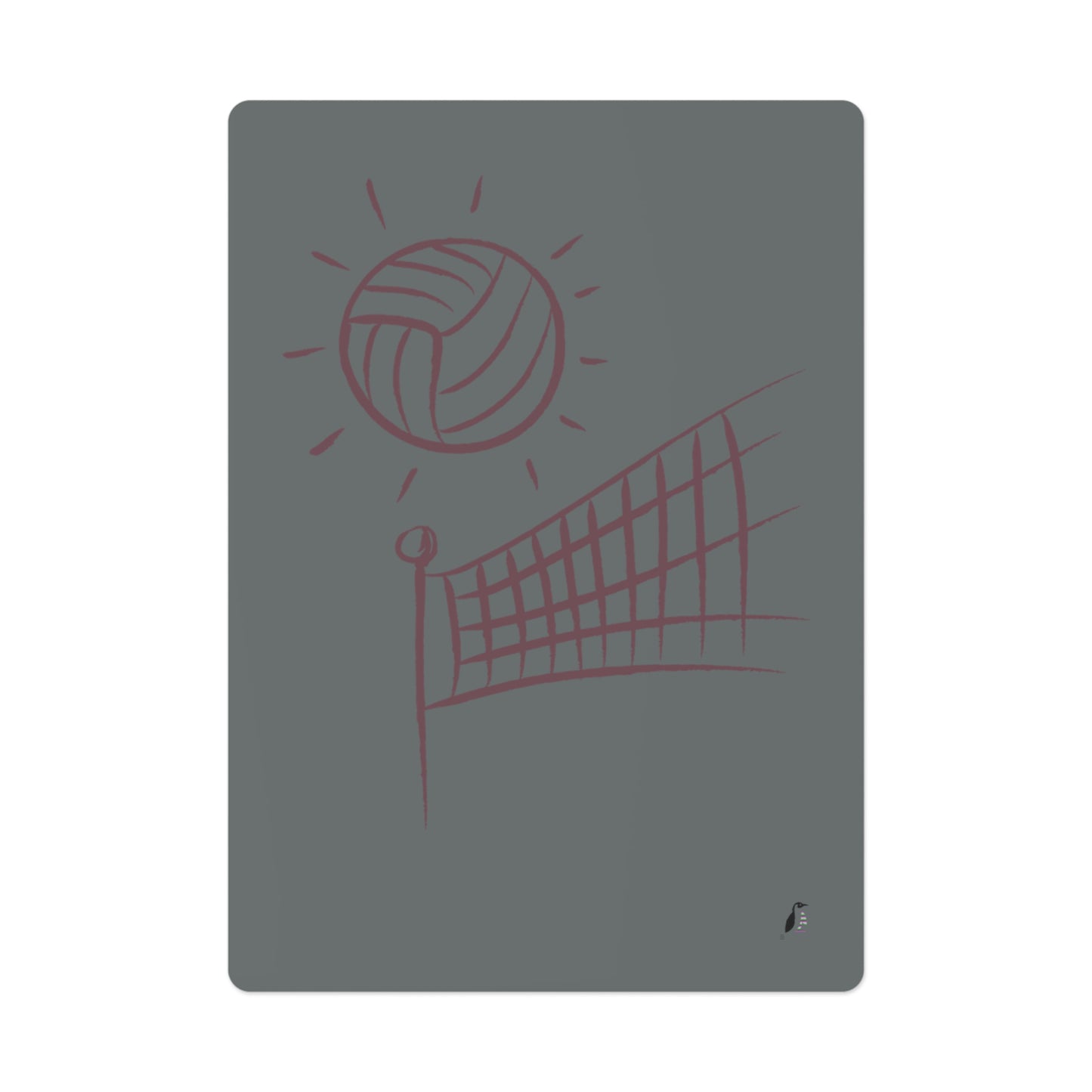 Poker Cards: Volleyball Dark Grey