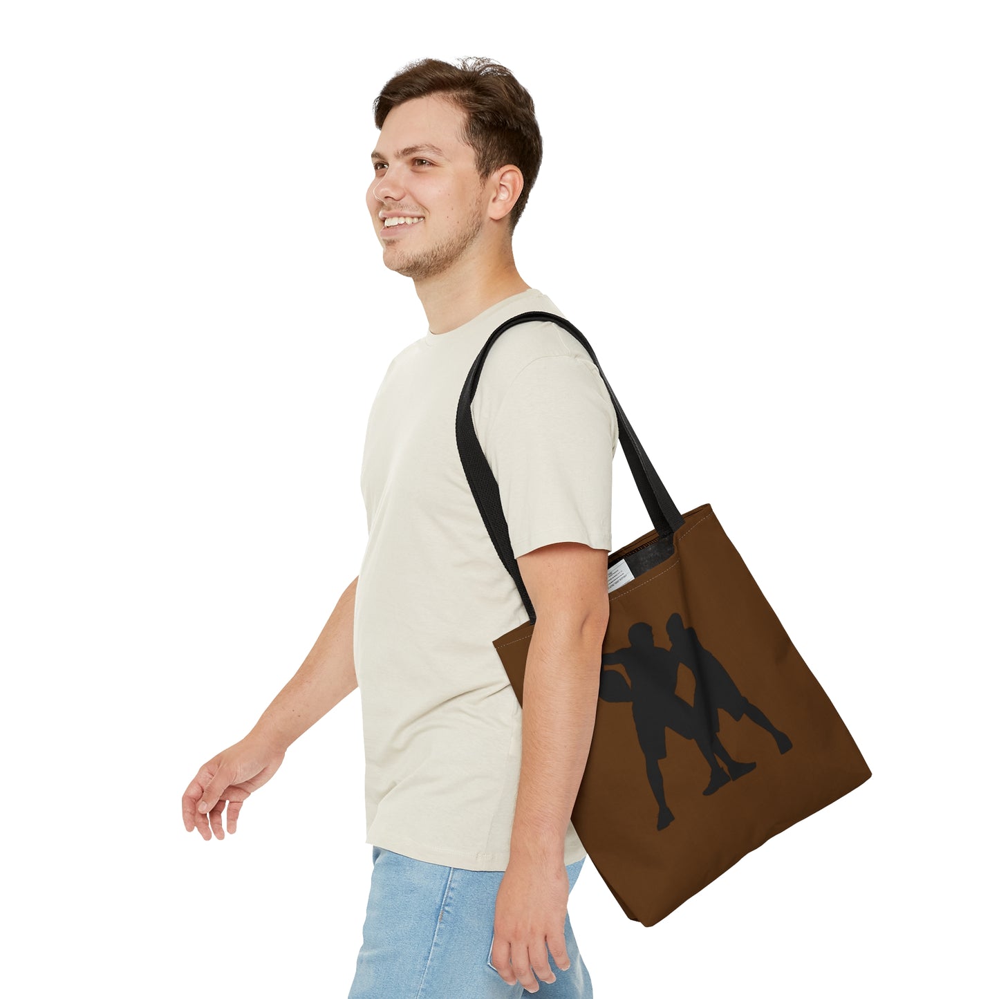 Tote Bag: Basketball Brown