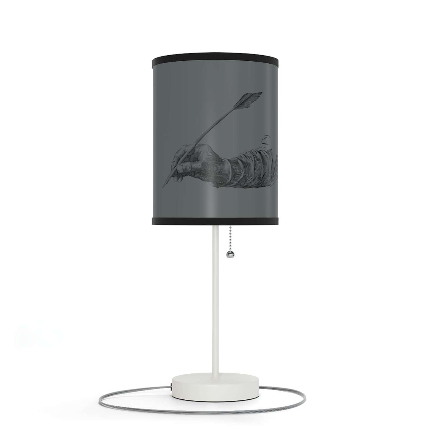 Lamp on a Stand, US|CA plug: Writing Dark Grey