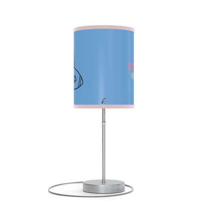 Lamp on a Stand, US|CA plug: Football Lite Blue