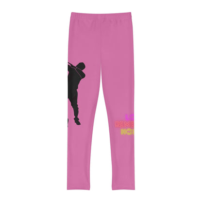 Youth Full-Length Leggings: Dance Lite Pink