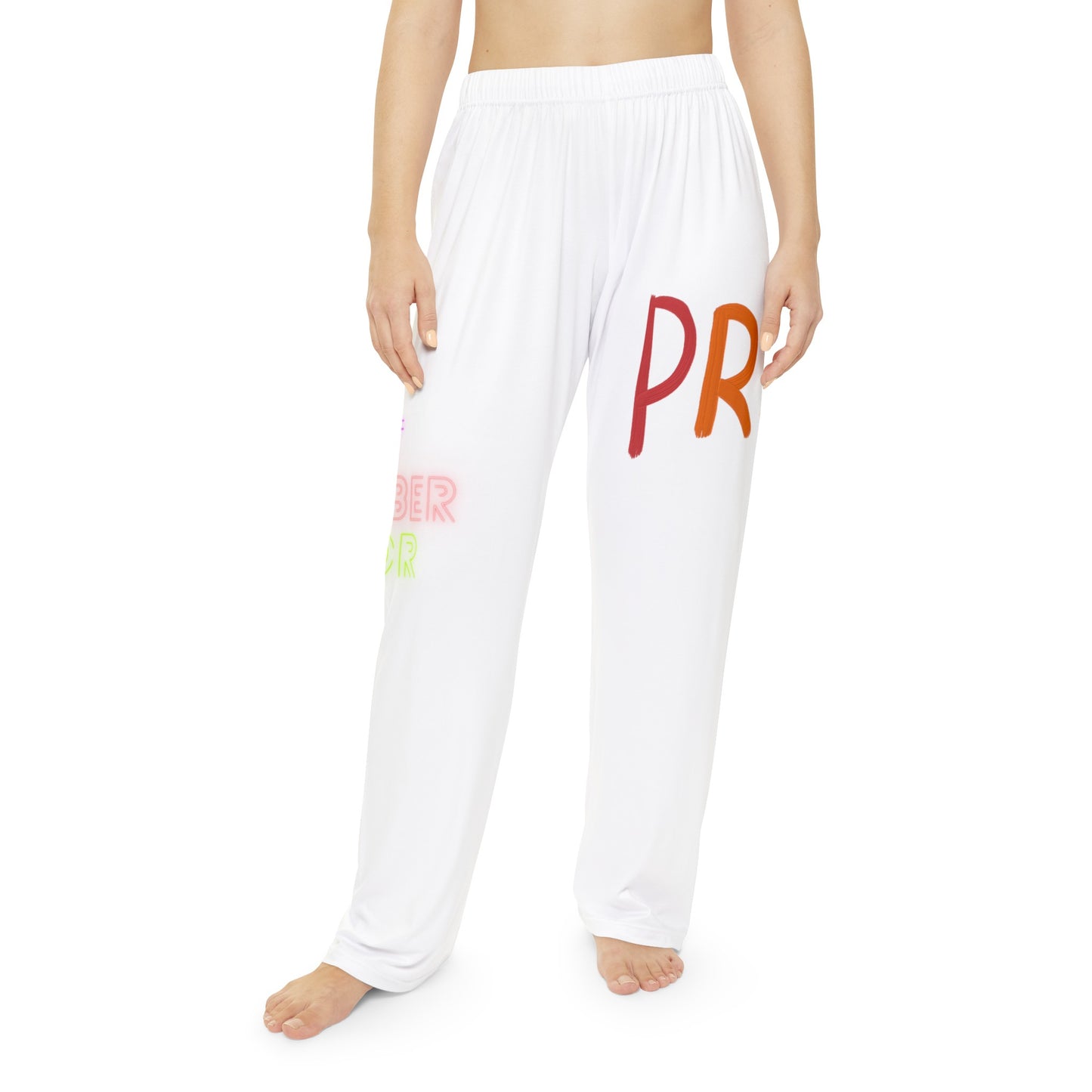 Women's Pajama Pants: LGBTQ Pride White