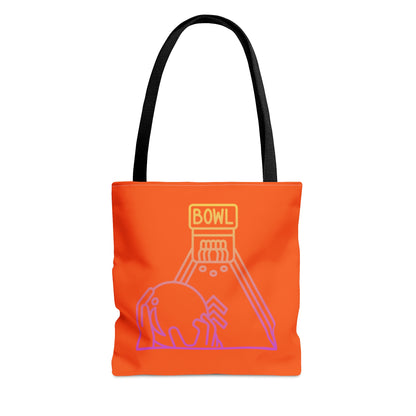 Tote Bag: Bowling Orange