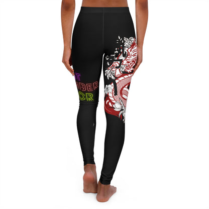 Women's Spandex Leggings: Dragons Black