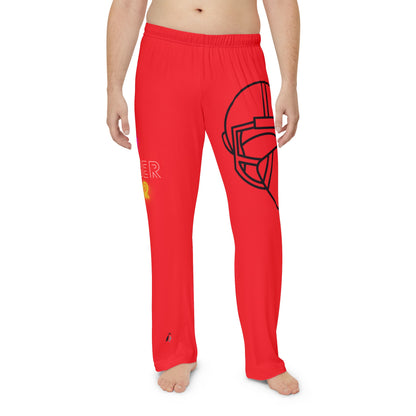 Panlalaking Pajama na Pantalon: Football Red