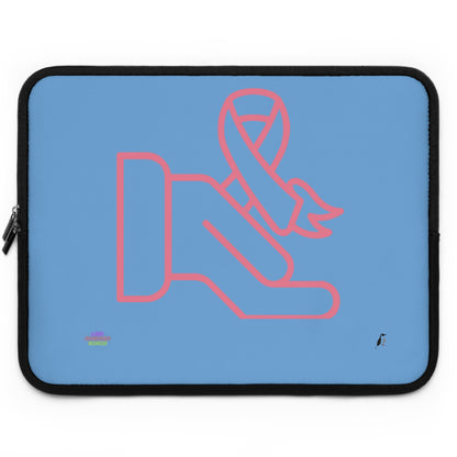 Laptop Sleeve: Fight Cancer Lite Blue