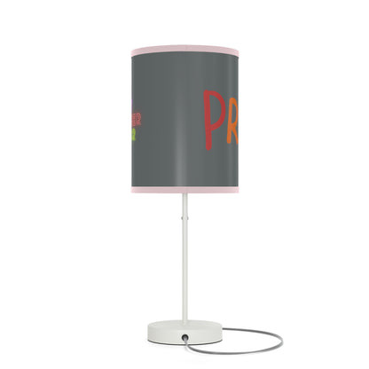 Lamp on a Stand, US|CA plug: LGBTQ Pride Dark Grey