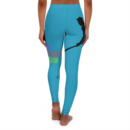 Women's Spandex Leggings: Hockey Turquoise