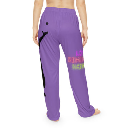 Women's Pajama Pants: Tennis Lite Purple