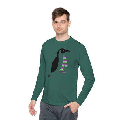 Lightweight Long Sleeve Tee: Crazy Penguin World Logo #2