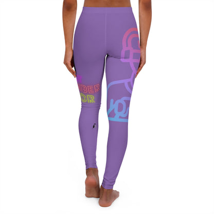 Women's Spandex Leggings: Gaming Lite Purple