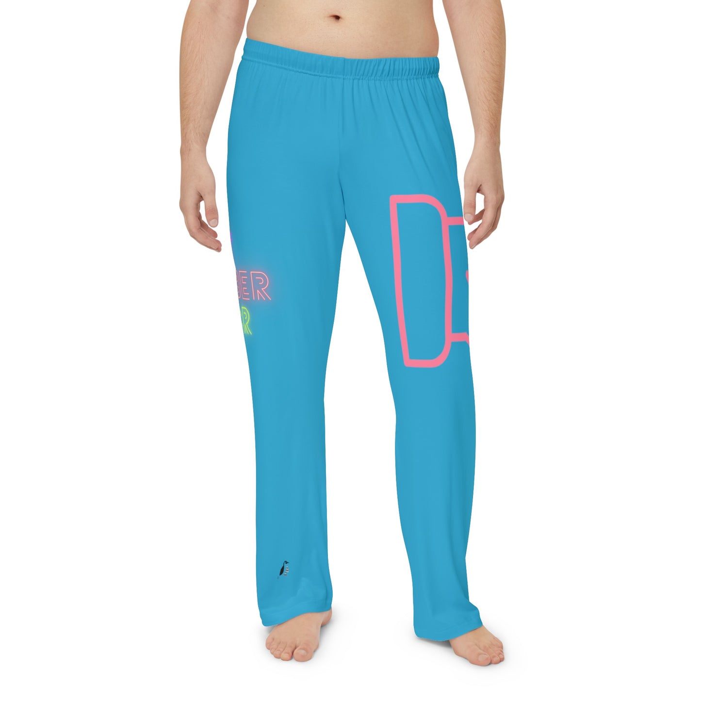 Men's Pajama Pants: Fight Cancer Turquoise