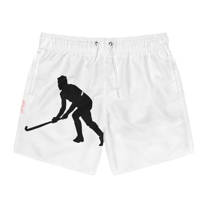 Swim Trunks: Hockey White