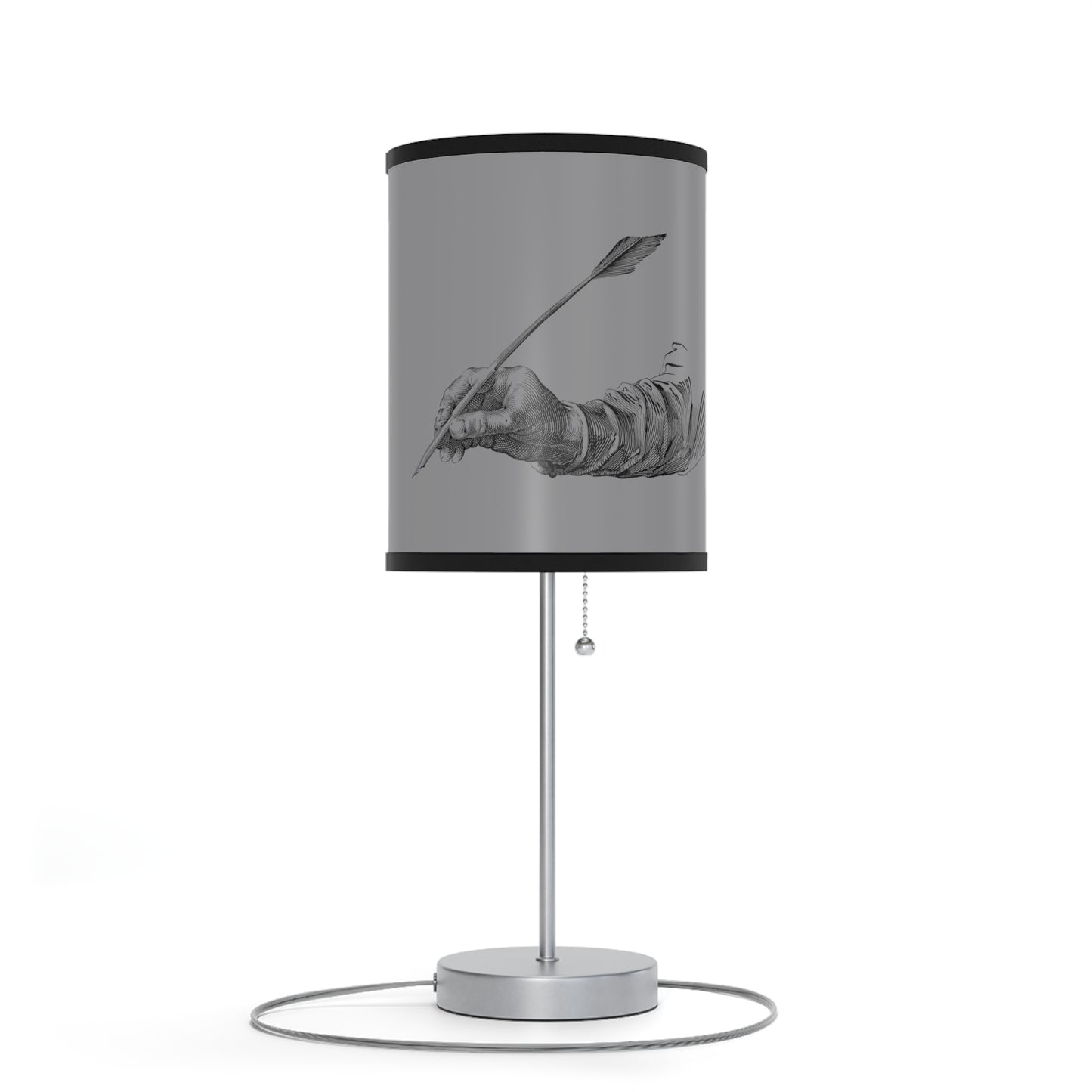 Lamp on a Stand, US|CA plug: Writing Gray 