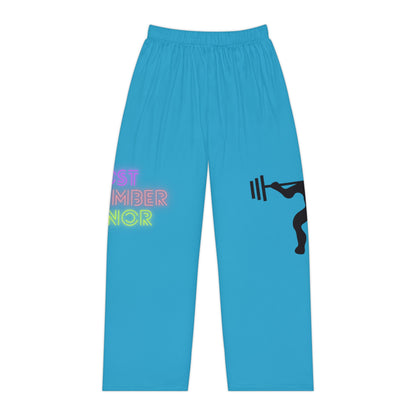 Pambabaeng Pajama Pants: Weightlifting Turquoise 