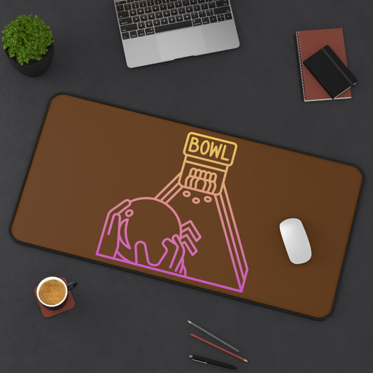 Desk Mat: Bowling Brown