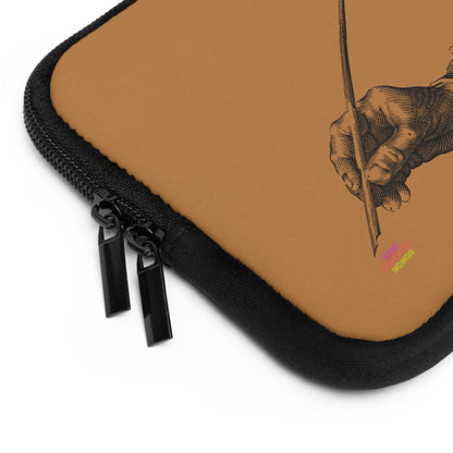 Laptop Sleeve: Writing Lite Brown