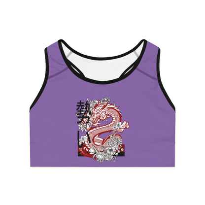 Sports Bra: Dragons Lite Purple