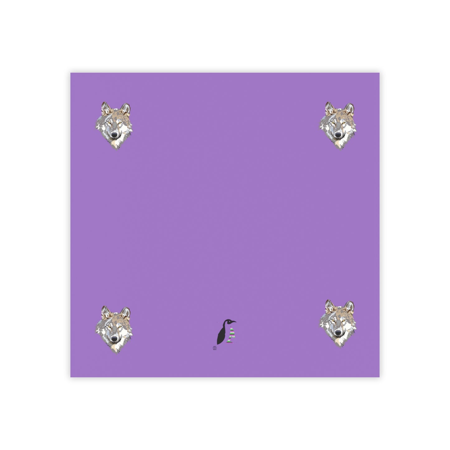 Post-it® Note Pads: Wolves Lite Purple