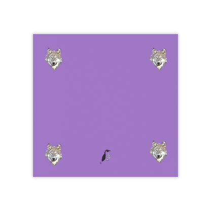 Post-it® Note Pads: Wolves Lite Purple