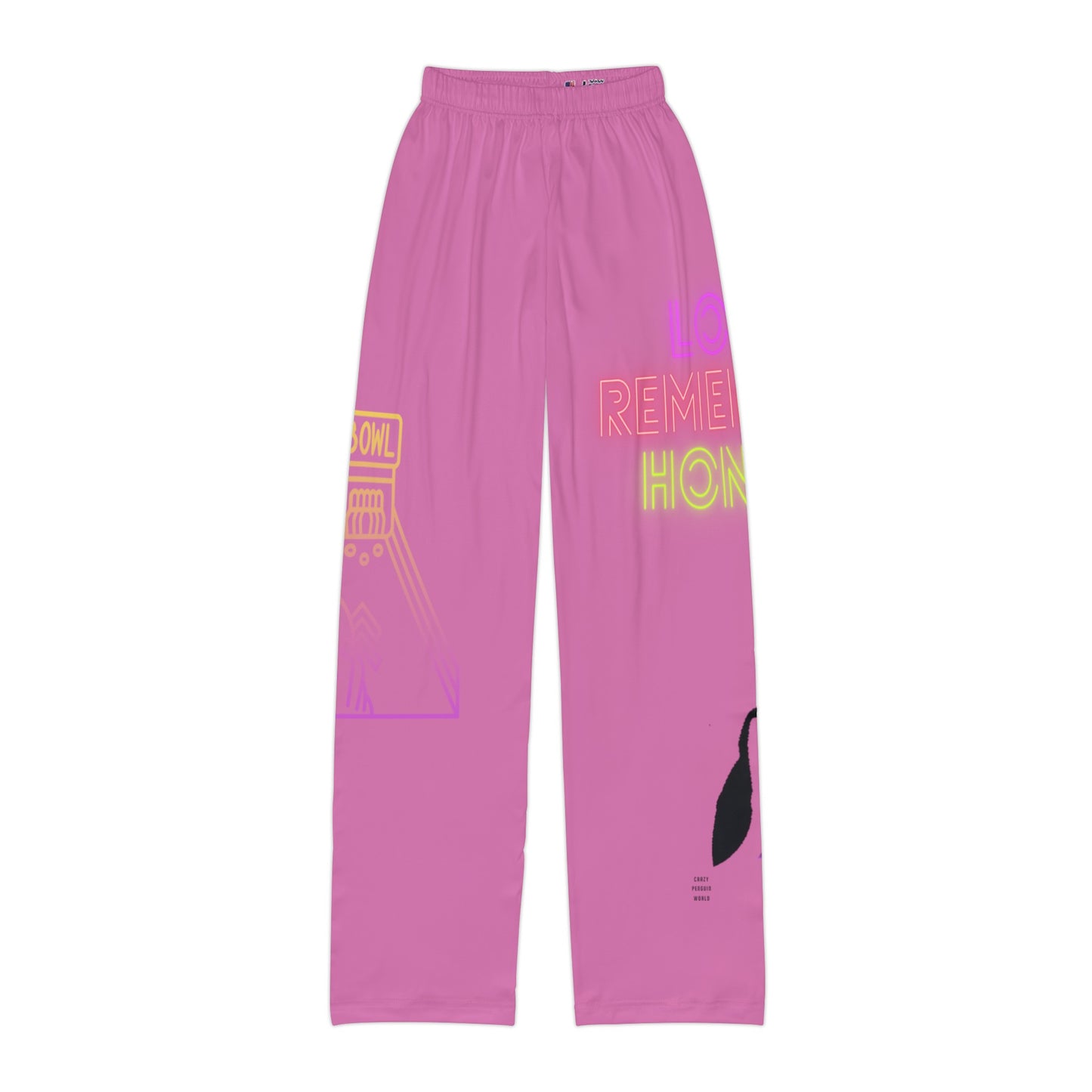 Kids Pajama Pants: Bowling Lite Pink
