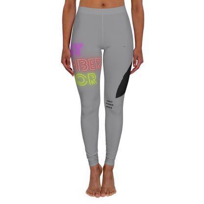 Women's Spandex Leggings: Lost Remember Honor Grey