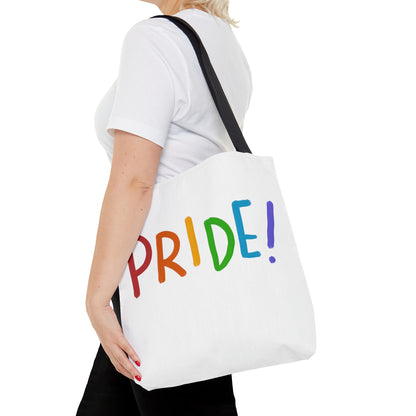 Tote Bag: LGBTQ Pride White