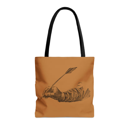 Tote Bag: Writing Lite Brown