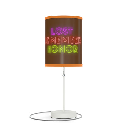 Lamp on a Stand, US|CA plug: Lost Remember Honor Brown