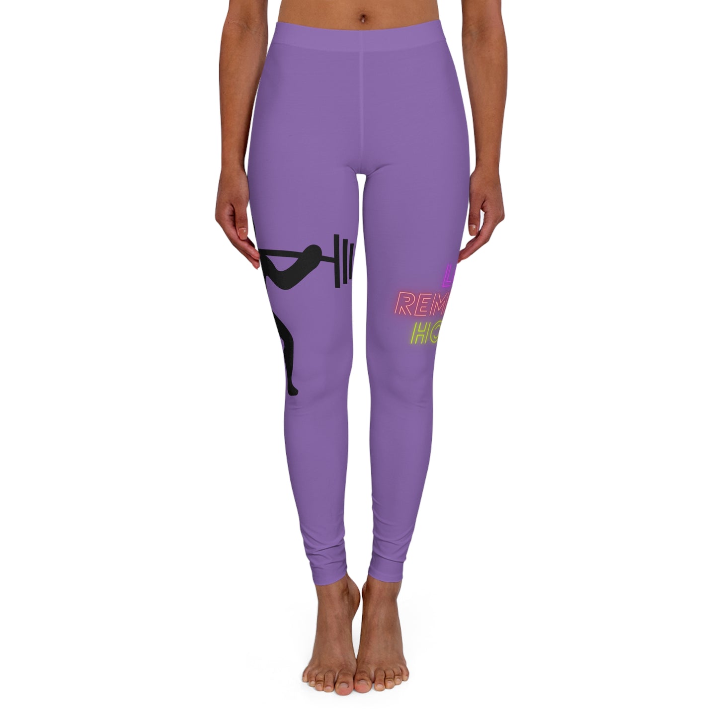 Women's Spandex Leggings: Weightlifting Lite Purple