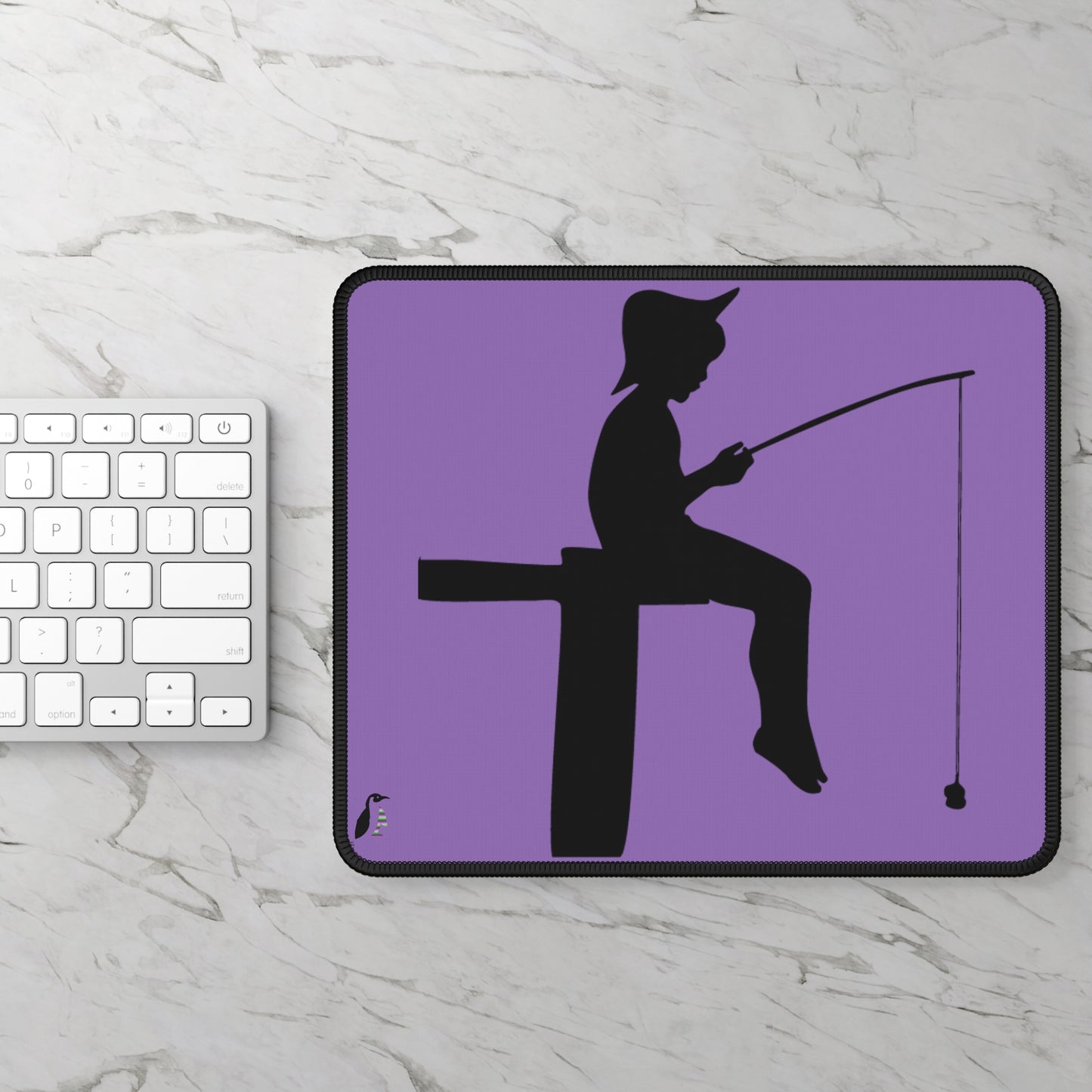 Gaming Mouse Pad: Fishing Lite Purple