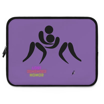 Laptop Sleeve: Wrestling Lite Purple