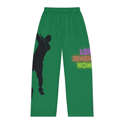 Women's Pajama Pants: Dance Dark Green