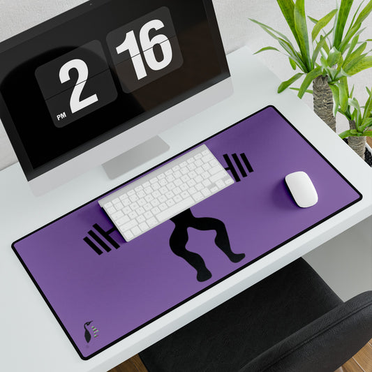 Desk Mats: Weightlifting Lite Purple