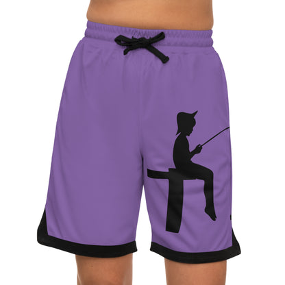 Basketball Rib Shorts: Fishing Lite Purple