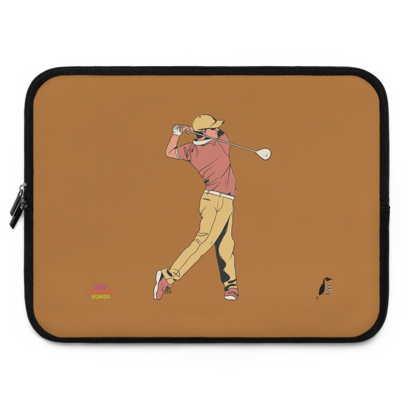 Laptop Sleeve: Golf Lite Brown