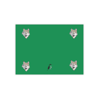 Post-it® Note Pads: Wolves Dark Green