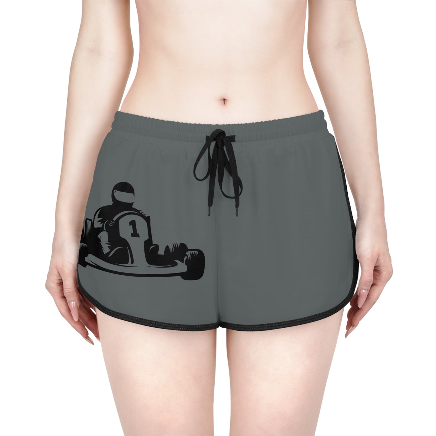 Women's Relaxed Shorts: Racing Dark Grey